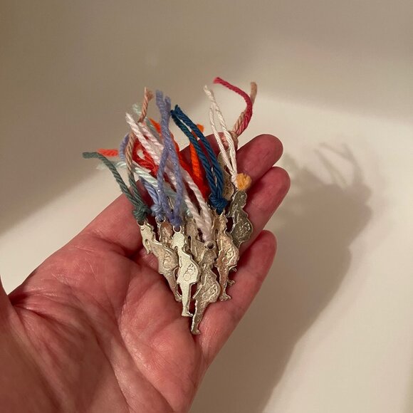 PREGNANCY MILAGRO . CHARM EX VOTO OFFERING . PREGNANT LADY WITH BABY BELLY . - Picture 15 of 16